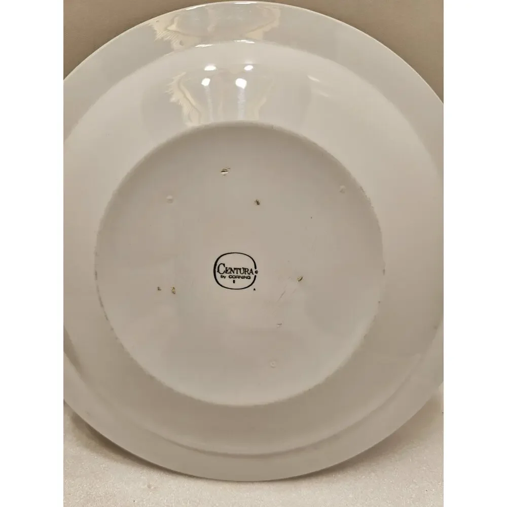 VTG Corning Centura Poinsettia MCM Christmas Salad Plates Set Of Two! RARE!